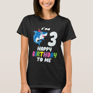Camiseta Niños 3 años 3 cumpleaños feliz cumpleaños chicos