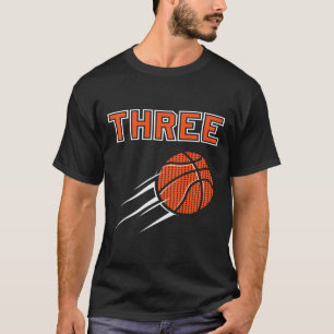 Camiseta Niños 3 años Fiesta de baloncesto de cumpleaños Je