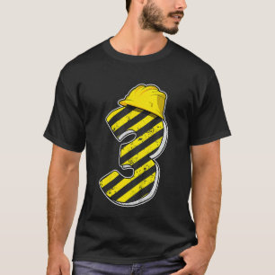 Camiseta Niños 3 años Niños 3 Fiestas de construcción 3.ᵉʳ