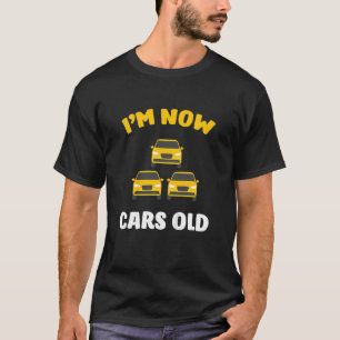 Camiseta Niños 3 cumpleaños 3 años Carreras de niños de car