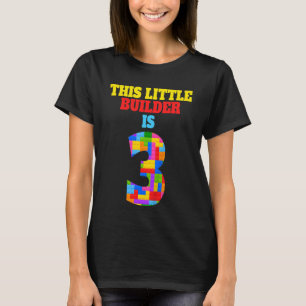Camiseta Niños 3 cumpleaños 3 años Chica Bui