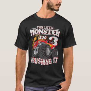 Camiseta Niños 3 niños de cumpleaños este pequeño camión de