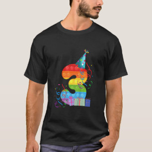 Camiseta Niños 3 niños de cumpleaños juguetean con el table