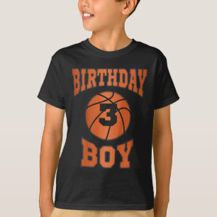 Camiseta Niños 3er 3er 3er año de feliz cumpleaños niño bas