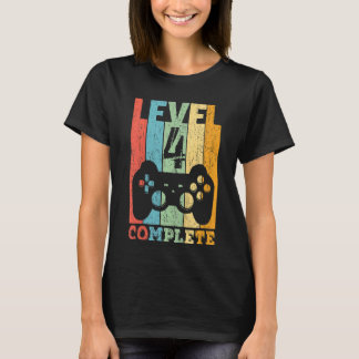 Camiseta Niños 4º Nacimiento Niño Chica Nivel 4 Años 2018 R