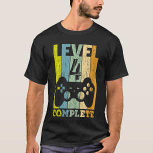 Camiseta Niños 4º Nacimiento Niño Chica Nivel 4 Años 2018 R