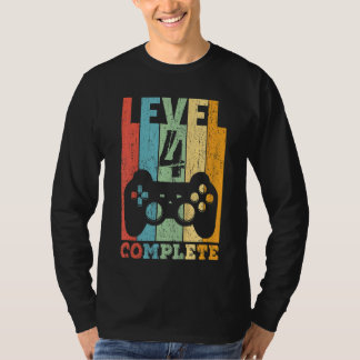 Camiseta Niños 4º Nacimiento Niño Chica Nivel 4 Años 2018 R