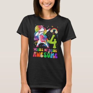 Camiseta Niños 4 años Chica de cuarto cumpleaños Princesa U
