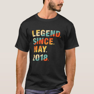Camiseta Niños 4 años de edad 4 años de leyenda desde el 20