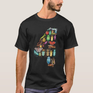 Camiseta Niños 4 Bugs Cumpleaños Insectos Beetles Niños Chi