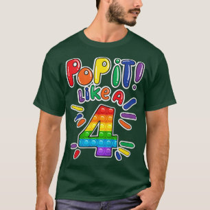 Camiseta Niños 4 Chicas de Cumpleaños Se Parecen A 4 Años