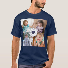 Camiseta Niños 4 Collages de fotos Papi te queremos