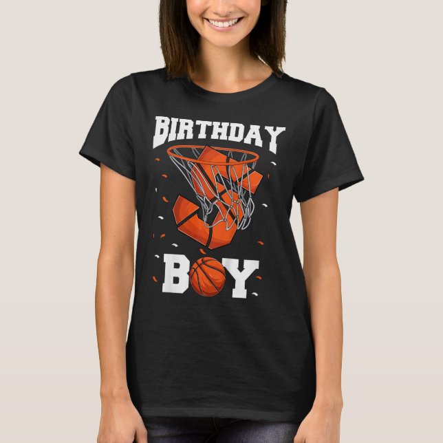 Camiseta Niños 5º cumpleaños Bysketbyll niños (Anverso)
