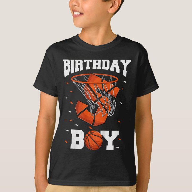 Camiseta Niños 5º cumpleaños Bysketbyll niños (Anverso)