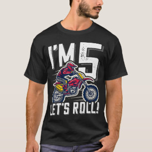 Camiseta Niños 5º cumpleaños Motor Cross Dirt Bike Im 5 Let