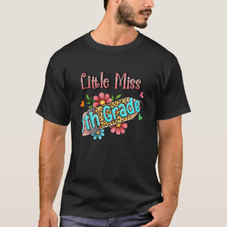 Camiseta Niños 5º Grado Para Chicas Primer Día Pequeña Seño