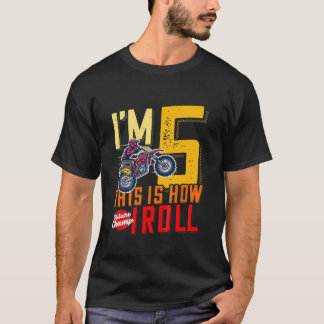 Camiseta Niños 5º Nacimiento Motor Cross Dirt Bike Futuro C