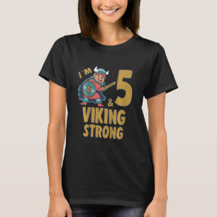 Camiseta Niños 5 5 años 5 Viking Birthday Boy 5 años