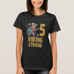 Camiseta Niños 5 5 años 5 Viking Birthday Boy 5 años
