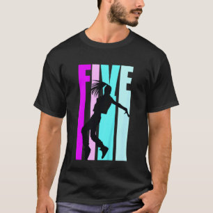 Camiseta Niños 5 Aniversario De Baile Para Chicas Hiphop Da