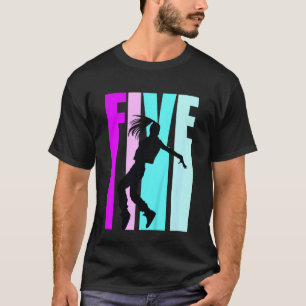 Camiseta Niños 5 Aniversario De Baile Para Chicas Hiphop Da
