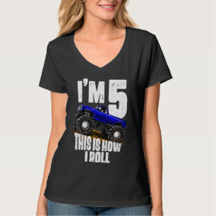 Camiseta Niños 5 Aniversario Monstruo Camión Gobierno Jam F