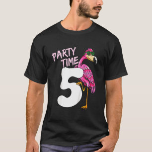 Camiseta Niños 5 Años Flamingo Rosa Para Chicas 5 Años