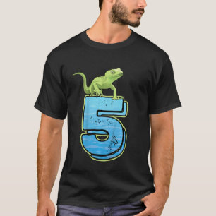 Camiseta Niños 5 Años Reptil Mascota de Lizard del partido