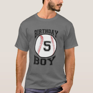 Camiseta Niños 5 Cumpleaños 2016 Boys De Béisbol 5 5 Quinto