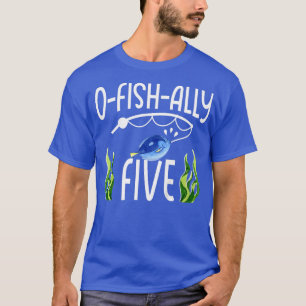 Camiseta Niños 5 Pescado Temático Cumpleaños Funny Pun