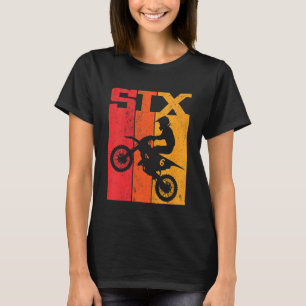 Camiseta Niños 6º cumpleaños Niños 6 Seis Motocross de bici