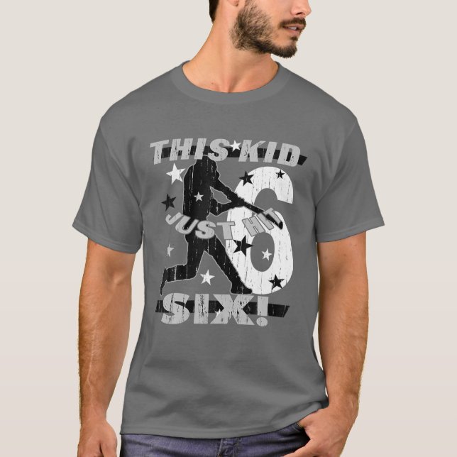 Camiseta Niños 6 Años De Béisbol Amargo Niños De 6 Años (Anverso)