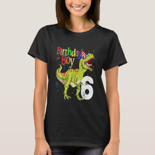 Camiseta Niños 6 años Rawr niño tengo 6 años