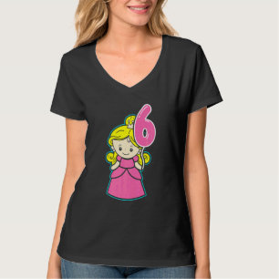 Camiseta Niños 6 Chica de cumpleaños 6 años princesa nacida