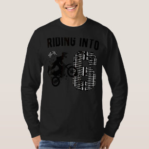 Camiseta Niños 6 cumpleaños Dirt Bike Fiesta Motocross Seis