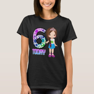 Camiseta Niños 6 Hoy Cumpleaños 6 Sensibilización Sobre El