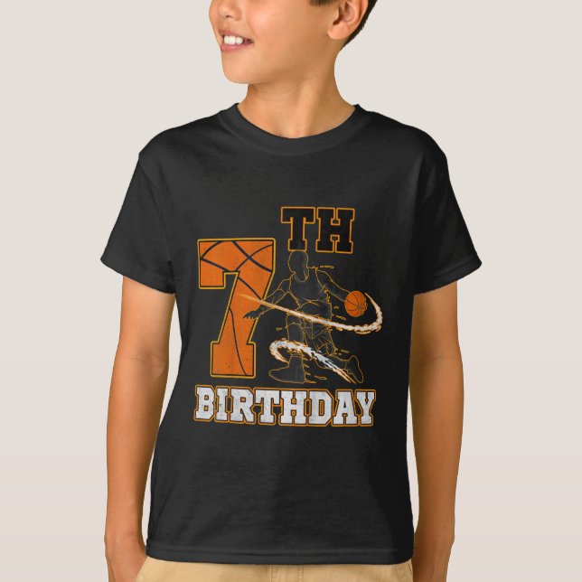 Camiseta Niños 7º cumpleaños Baloncesto Niños Hombres Depor (Anverso)