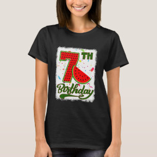 Camiseta Niños 7 años de edad sandía Frutas tropicales 7.º 