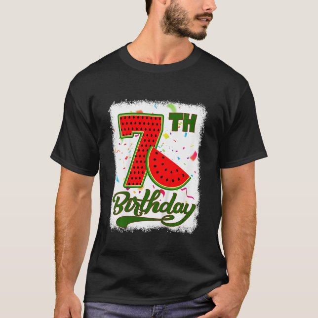 Camiseta Niños 7 años de edad sandía Frutas tropicales 7.º  (Anverso)