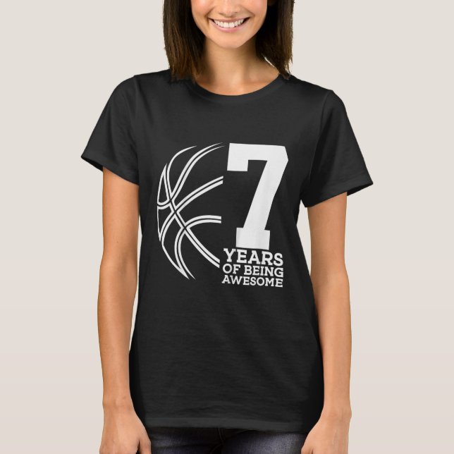 CAMISETA NIÑOS 7 AÑOS DE SER MAGNÍFICOS BALONCESTO 7° NACIM (Anverso)