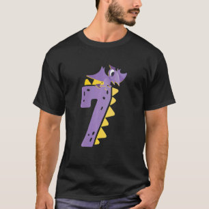 Camiseta Niños 7 cumpleaños Dinosaurio pre tema histórico B