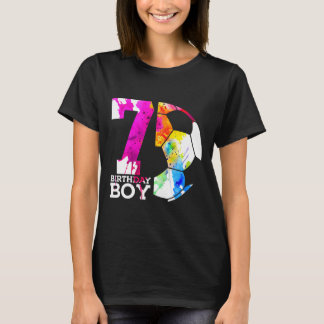 Camiseta Niños 7 Cumpleaños Niño Fútbol 7 Cumpleaños 