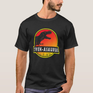 Camiseta Niños 7 cumpleaños Siete Asaurus Dinosaurio B Día