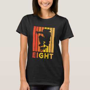 Camiseta Niños 8º Chica de Patinaje de Cumpleaños