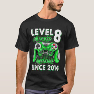 Camiseta Niños 8º cumpleaños Niños de 8 años de edad Nivel