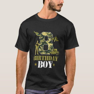 Camiseta Niños 8 años de edad Militares Niños de Camo con t