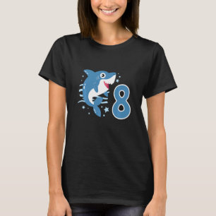 Camiseta Niños 8 años Niños Tiburón 8 años Océano Sha