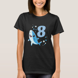 Camiseta Niños 8 años Niños Tiburón 8 años Océano Sha