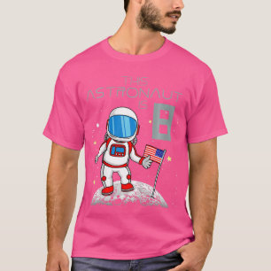 Camiseta Niños 8 Astronautas de cumpleaños regalo de niños 
