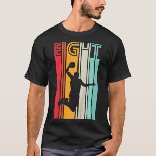 Camiseta Niños 8 cumpleaños Básquetbol regalo de amante 8 a